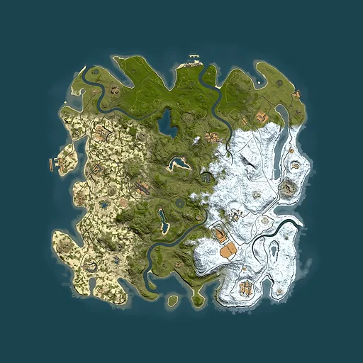Rust map seed 57425826, 4550x4550m top-down preview