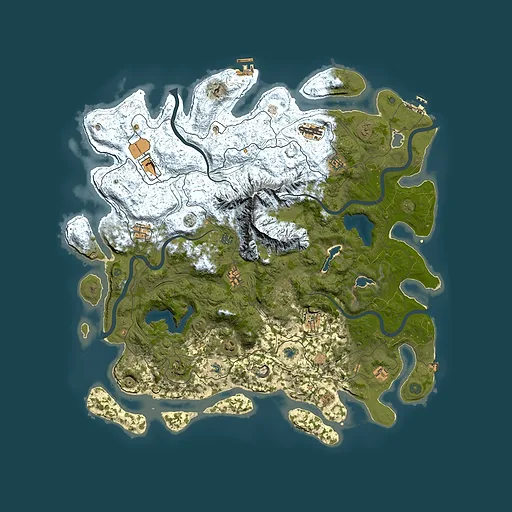 Rust map seed 57425827, 5150x5150m top-down preview