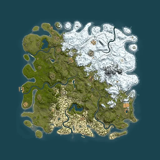 Rust map seed 57425833, 5650x5650m top-down preview