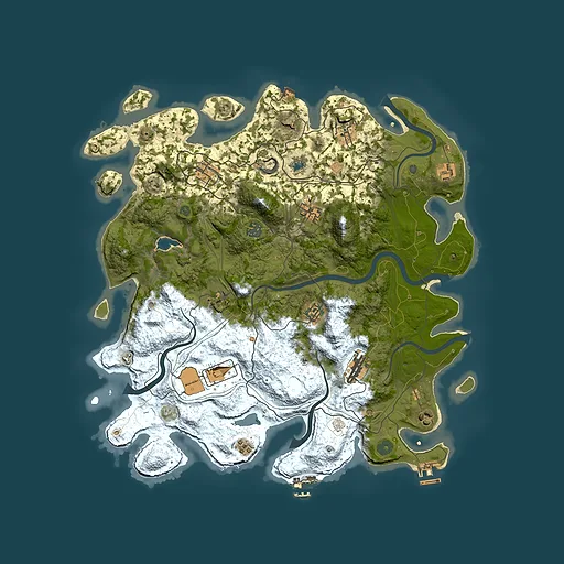 Rust map seed 57425842, 4250x4250m top-down preview