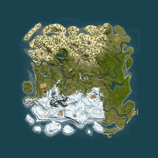 Rust map seed 1119103659, 5000x5000m top-down preview