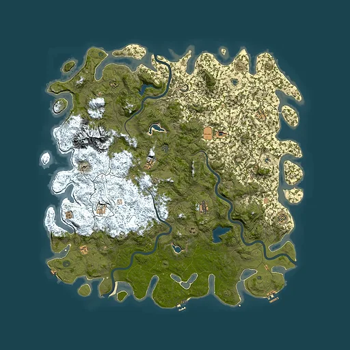 Rust map seed 57425849, 5900x5900m top-down preview