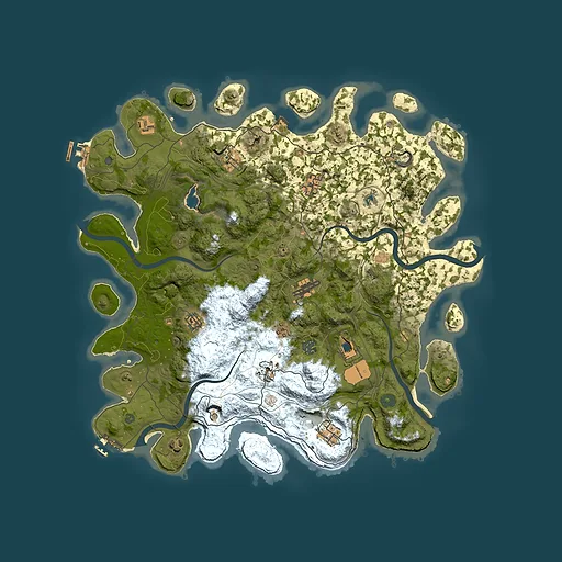 Rust map seed 57425852, 4350x4350m top-down preview