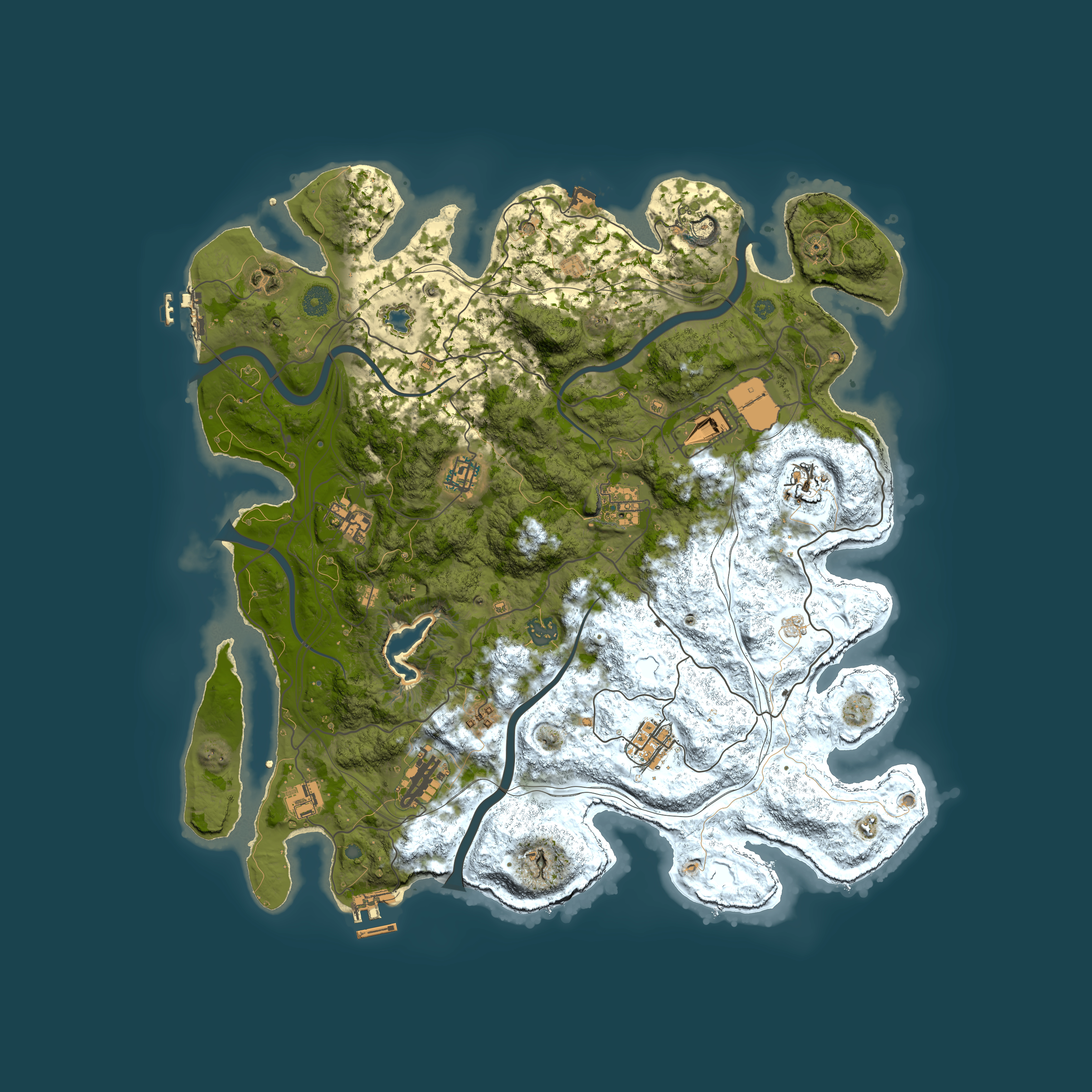 Full top-down render of Rust map seed 1244981929, 4250x4250m
