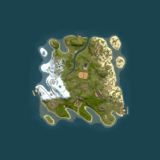 Rust map seed 1337, 3000x3000m top-down preview