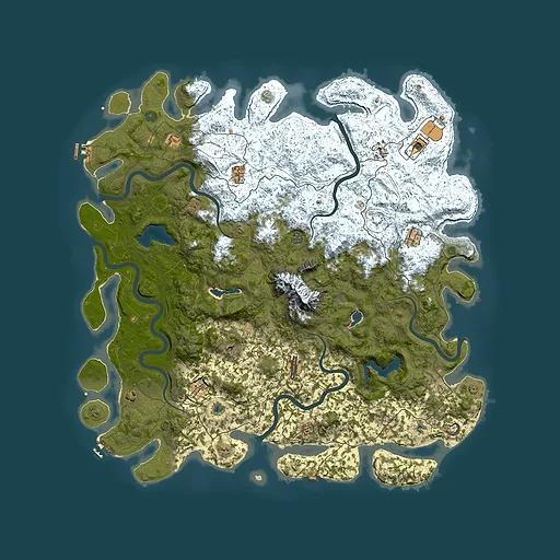 Rust map seed 979644446, 5700x5700m top-down preview