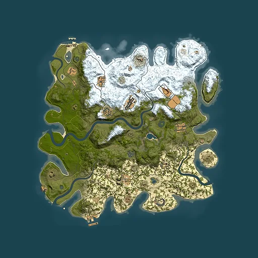 Rust map seed 84107485, 4200x4200m top-down preview
