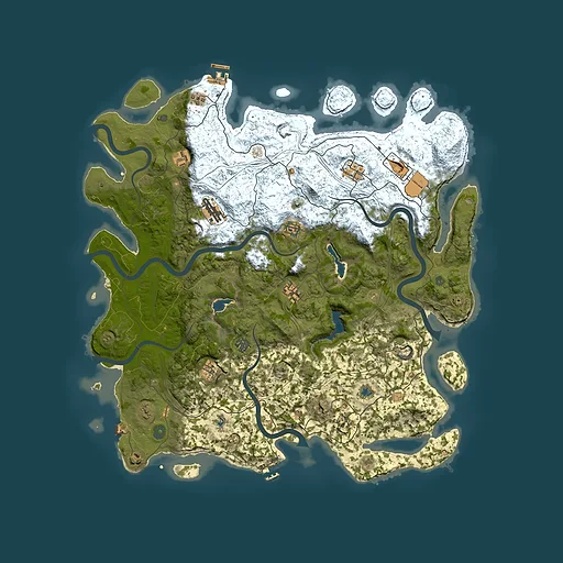 Rust map seed 806733857, 4850x4850m top-down preview