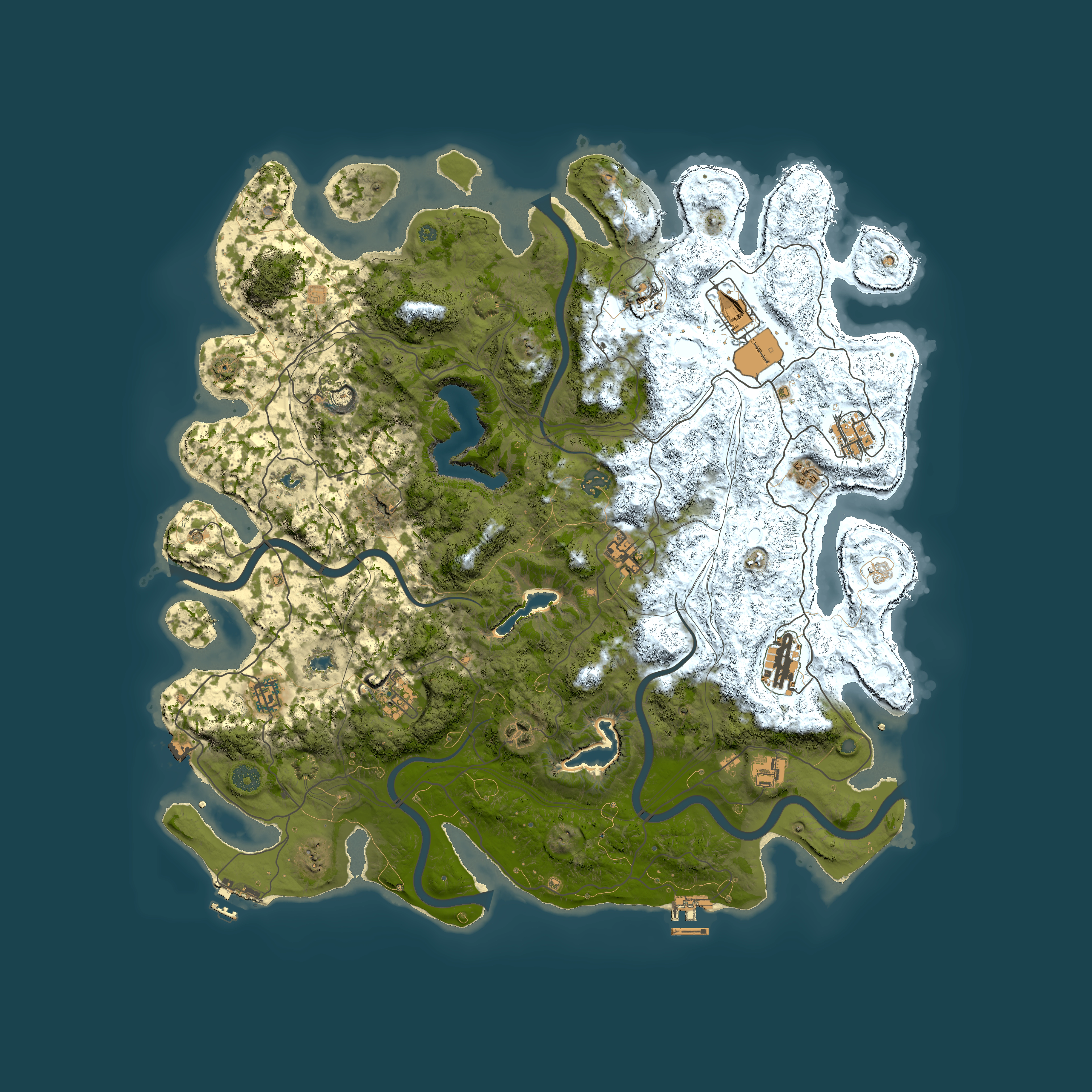 Full top-down render of Rust map seed 1758082622, 4700x4700m