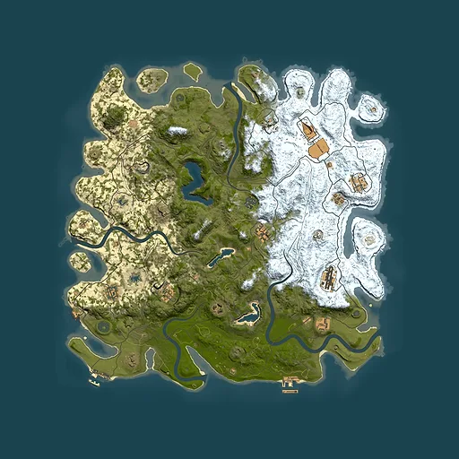 Rust map seed 1758082622, 4700x4700m top-down preview
