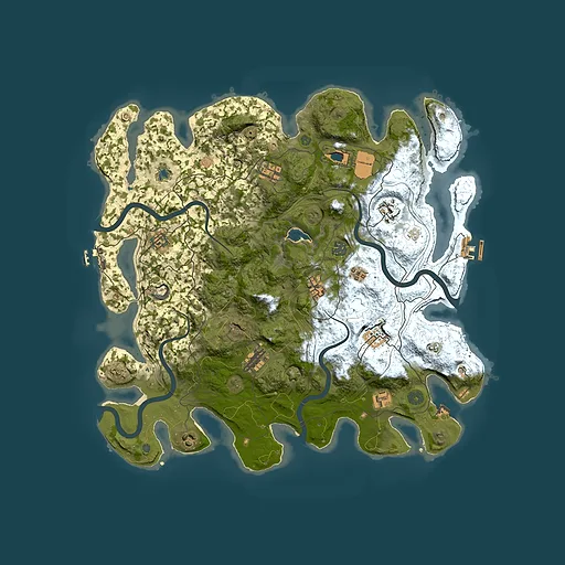 Rust map seed 152159688, 4350x4350m top-down preview