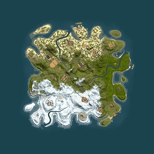 Rust map seed 1829666551, 3800x3800m top-down preview
