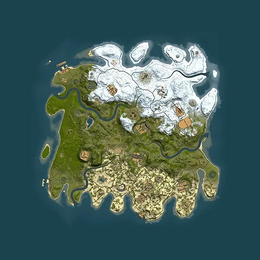 Rust map seed 1467477130, 4150x4150m top-down preview