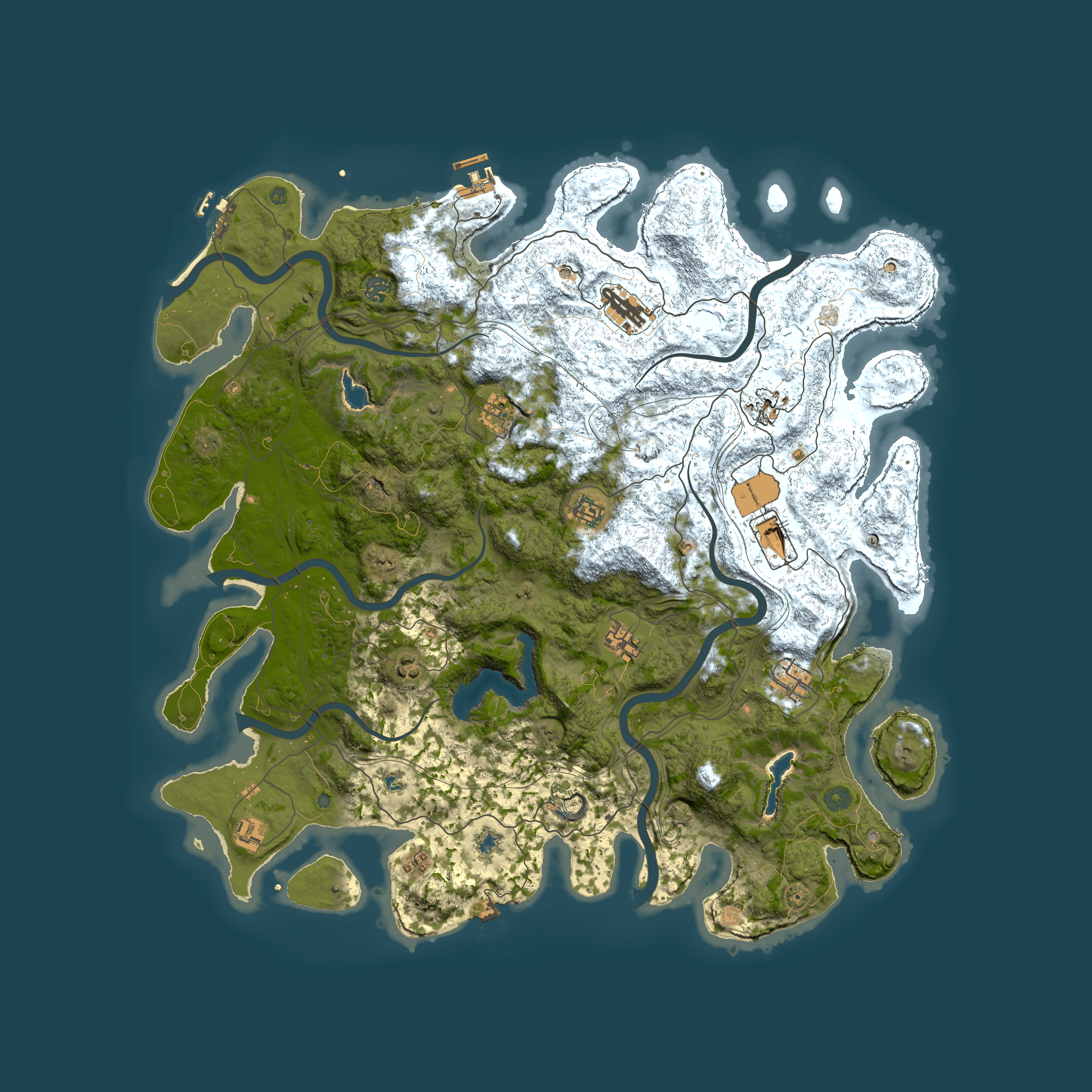Full top-down render of Rust map seed 553349841, 4900x4900m