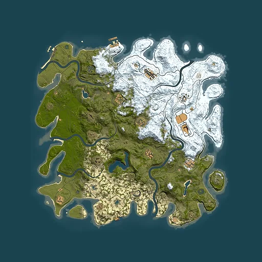 Rust map seed 553349841, 4900x4900m top-down preview