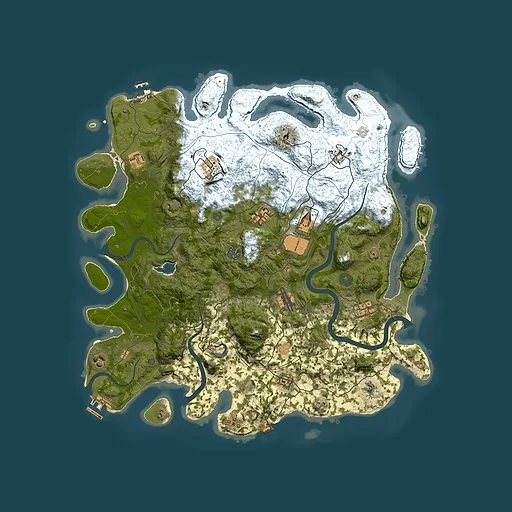Rust map seed 907772689, 4400x4400m top-down preview