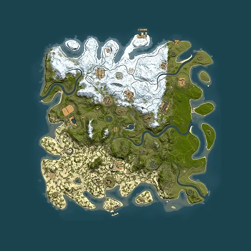 Rust map seed 541465454, 4400x4400m top-down preview