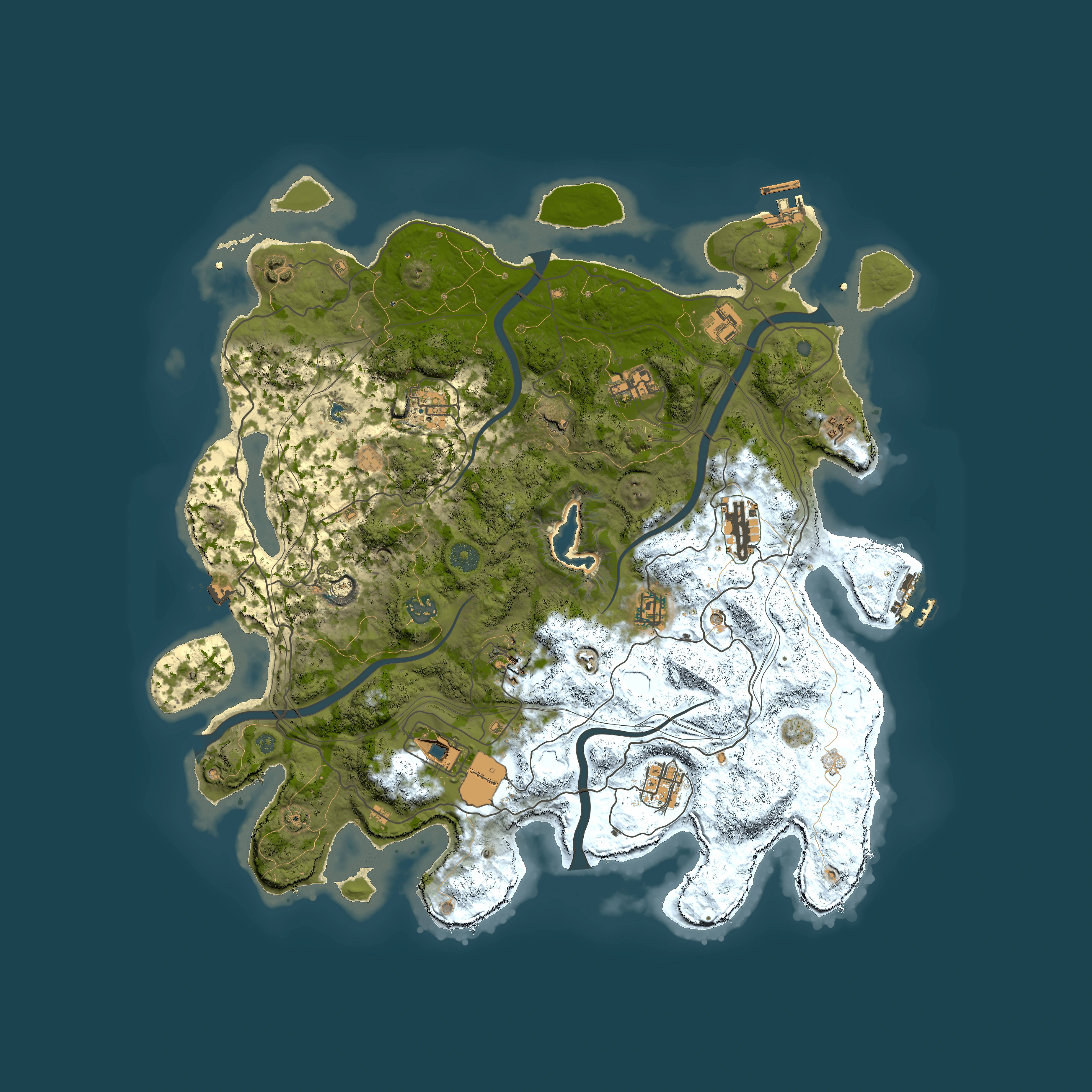 Full top-down render of Rust map seed 808929402, 4350x4350m