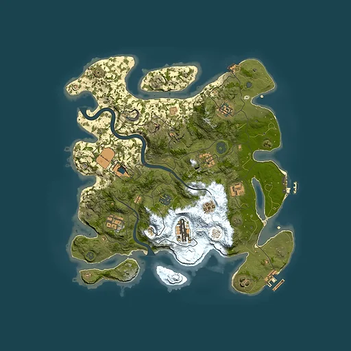 Rust map seed 1262070038, 3550x3550m top-down preview