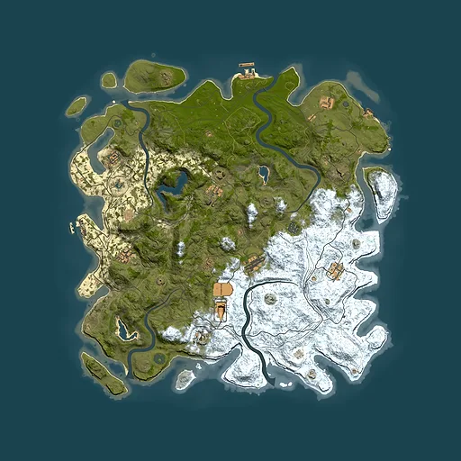 Rust map seed 269346005, 4900x4900m top-down preview