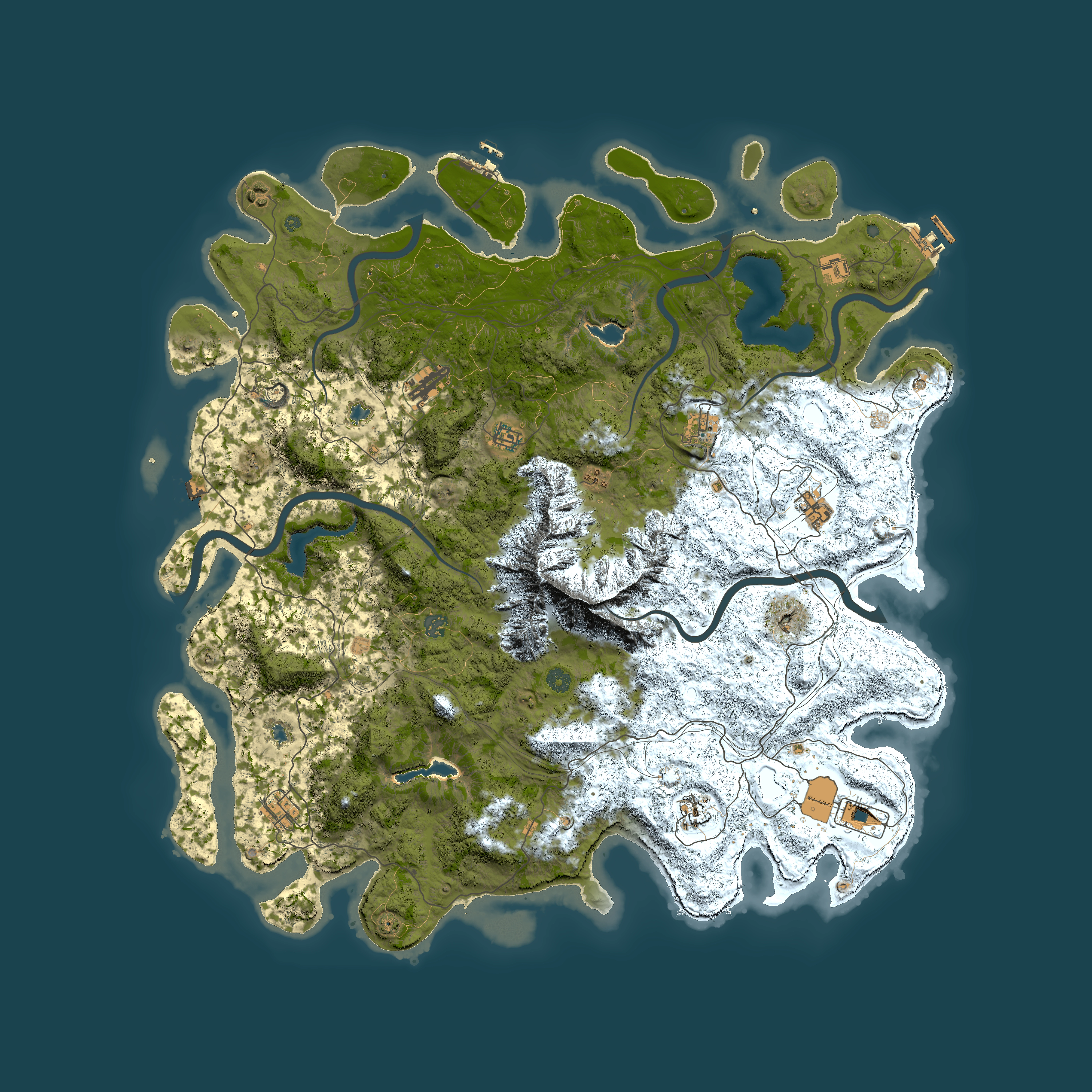Full top-down render of Rust map seed 555329064, 5350x5350m