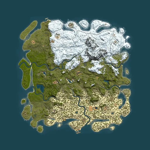 Rust map seed 52136213, 6000x6000m top-down preview