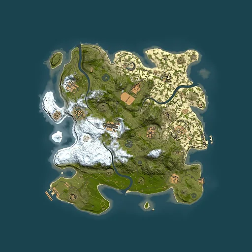 Rust map seed 602754493, 3700x3700m top-down preview