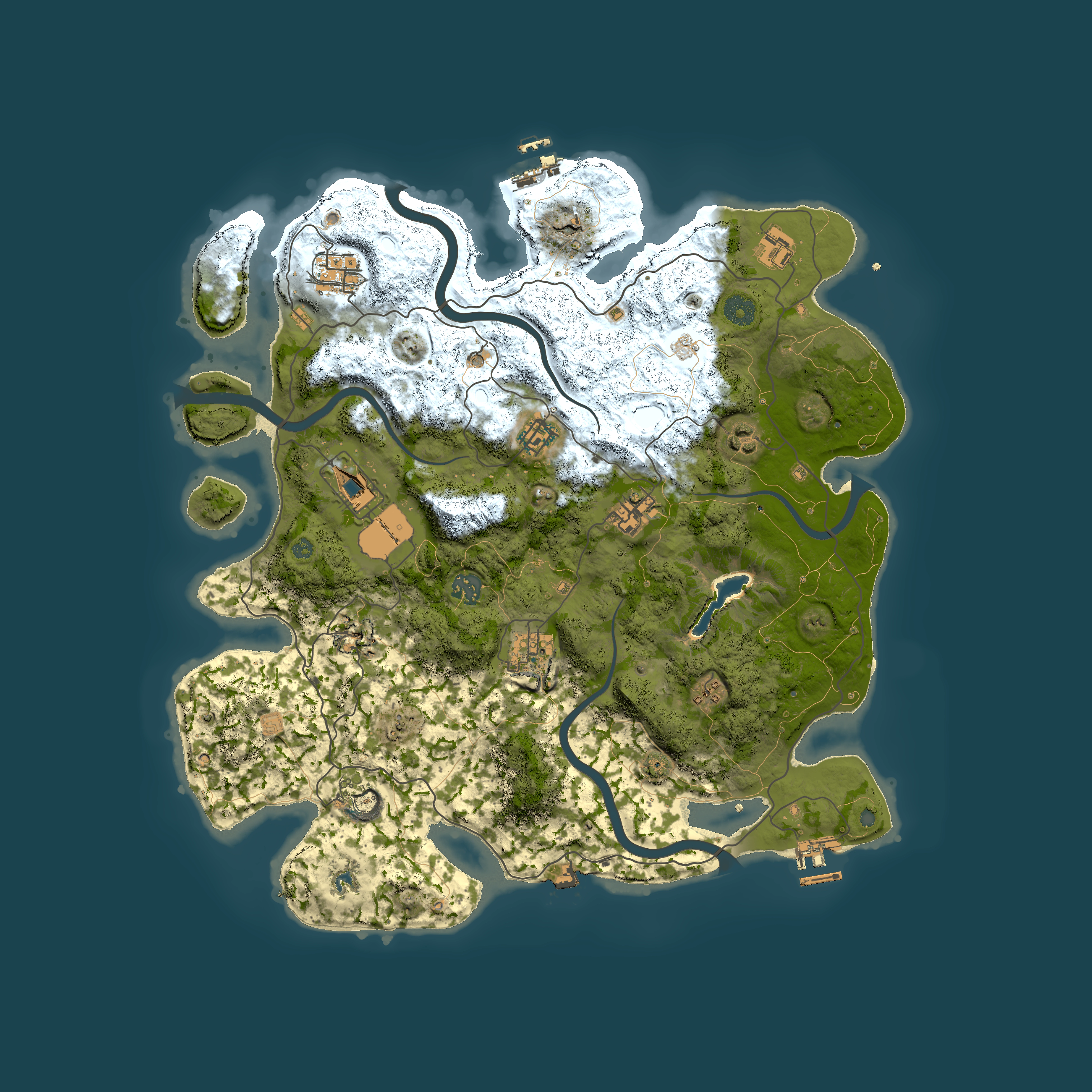 Full top-down render of Rust map seed 1078648040, 4100x4100m