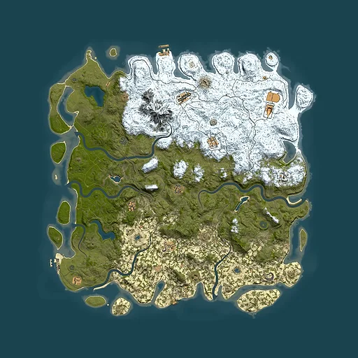 Rust map seed 769009969, 5900x5900m top-down preview
