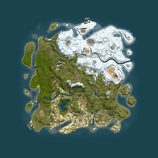 Rust map seed 1737453126, 4500x4500m top-down preview
