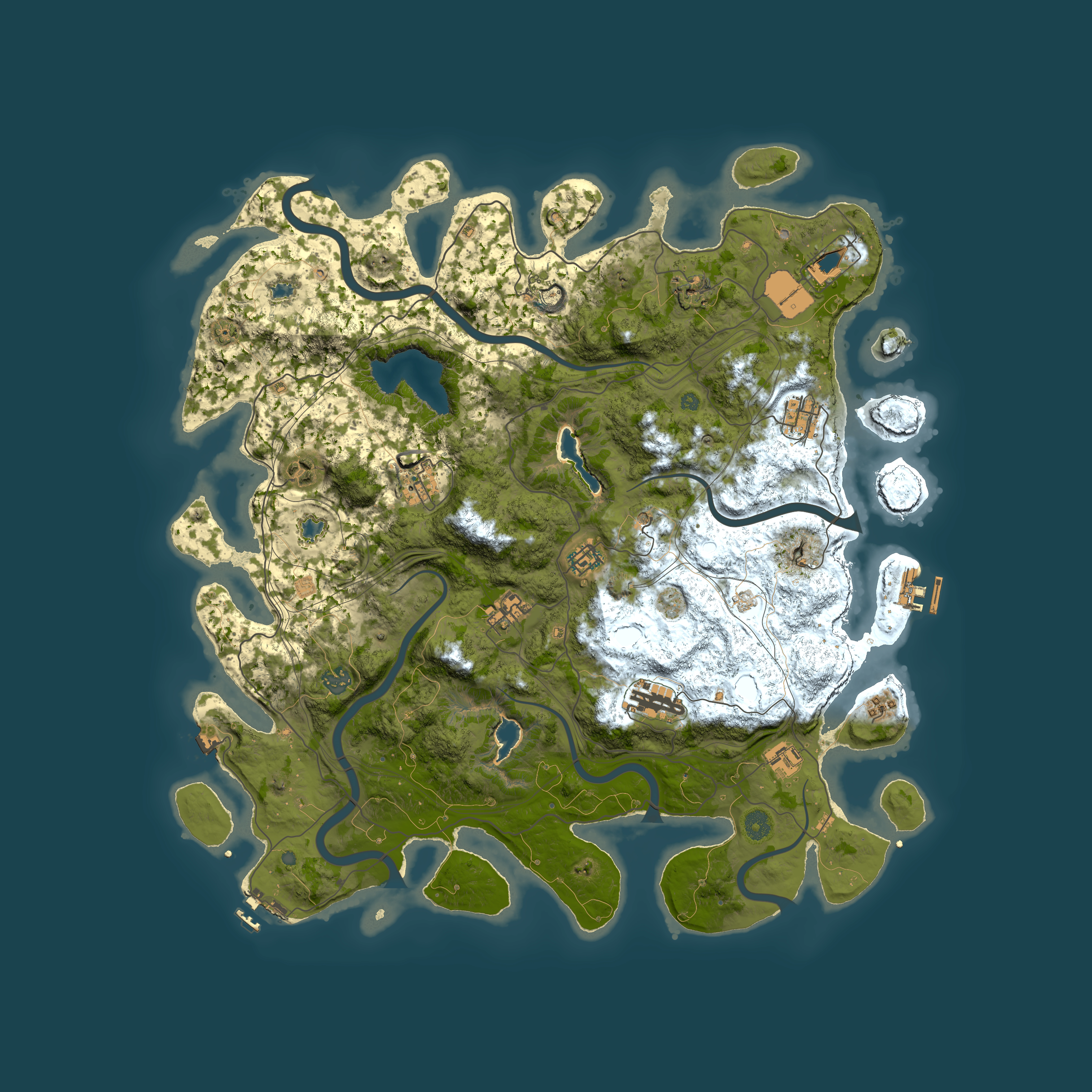 Full top-down render of Rust map seed 629278831, 4650x4650m