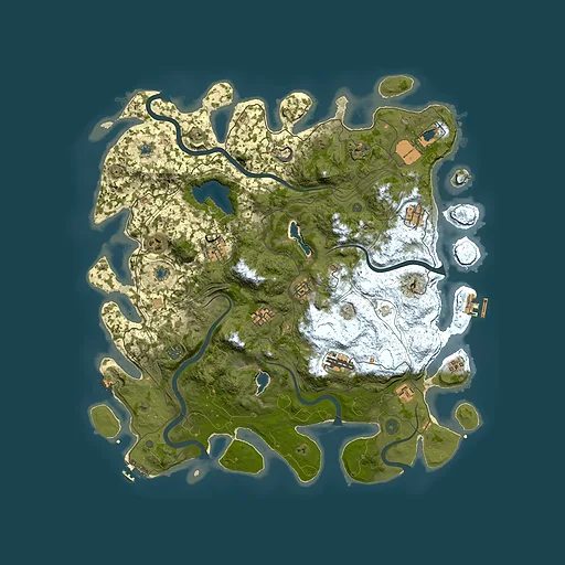 Rust map seed 629278831, 4650x4650m top-down preview