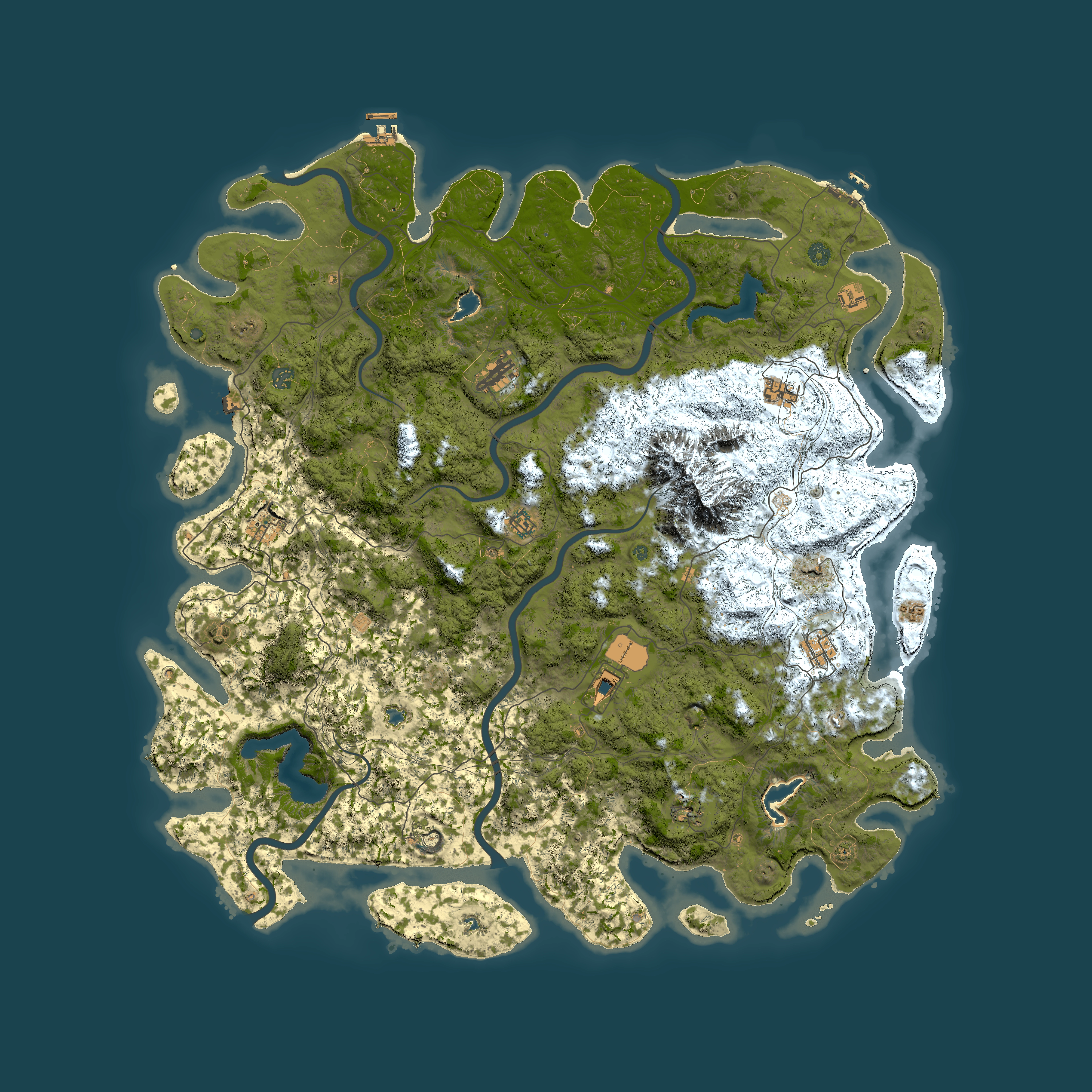 Full top-down render of Rust map seed 859406171, 5700x5700m