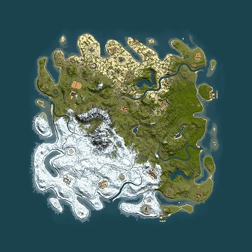 Rust map seed 1074949126, 5250x5250m top-down preview