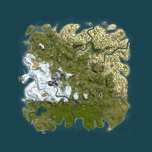 Rust map seed 1381945362, 5400x5400m top-down preview