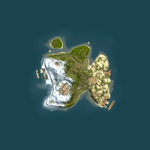 Rust map seed 307366648, 1950x1950m top-down preview