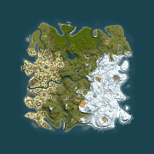 Rust map seed 1691378847, 4750x4750m top-down preview