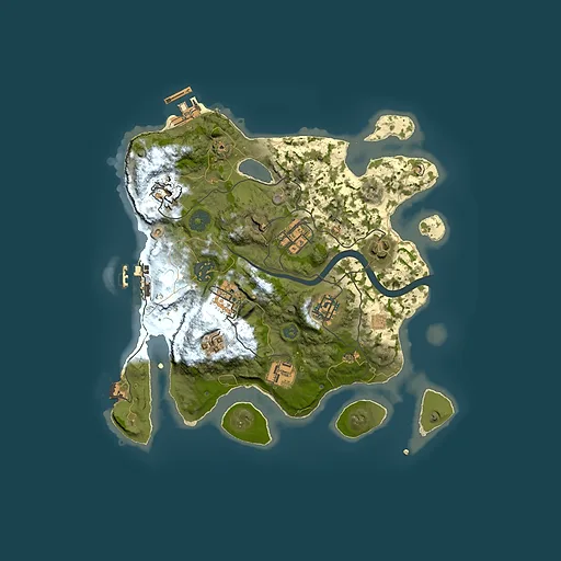 Rust map seed 353696253, 2850x2850m top-down preview