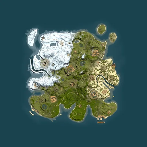 Rust map seed 1807566943, 3100x3100m top-down preview