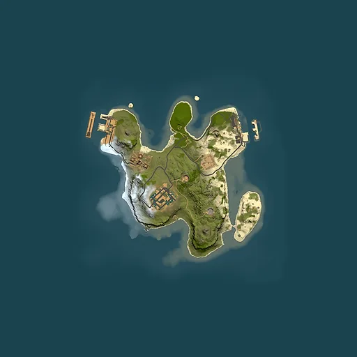 Rust map seed 1136692102, 1850x1850m top-down preview