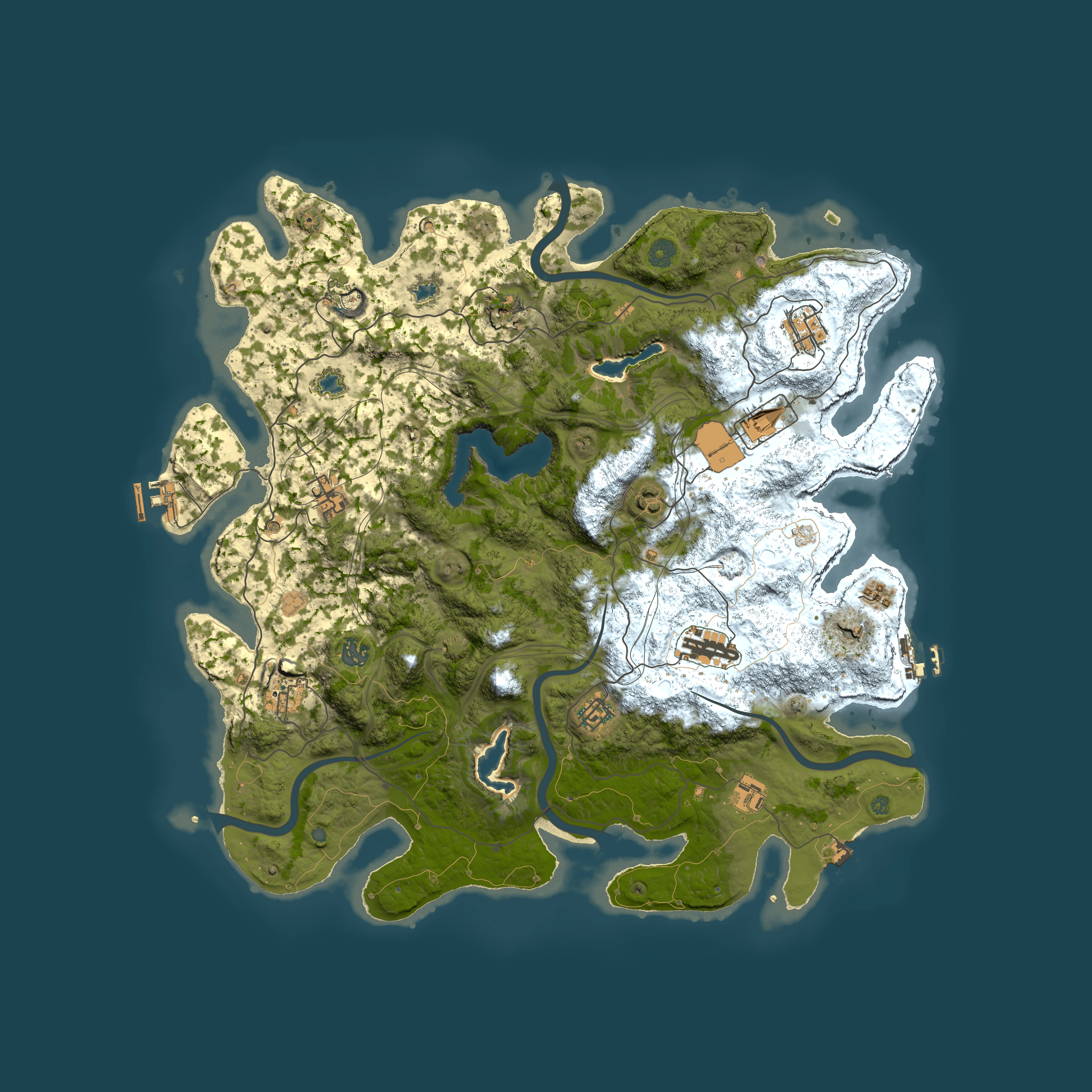 Full top-down render of Rust map seed 407515179, 4500x4500m
