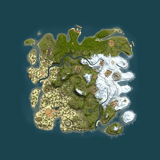 Rust map seed 980778670, 3850x3850m top-down preview
