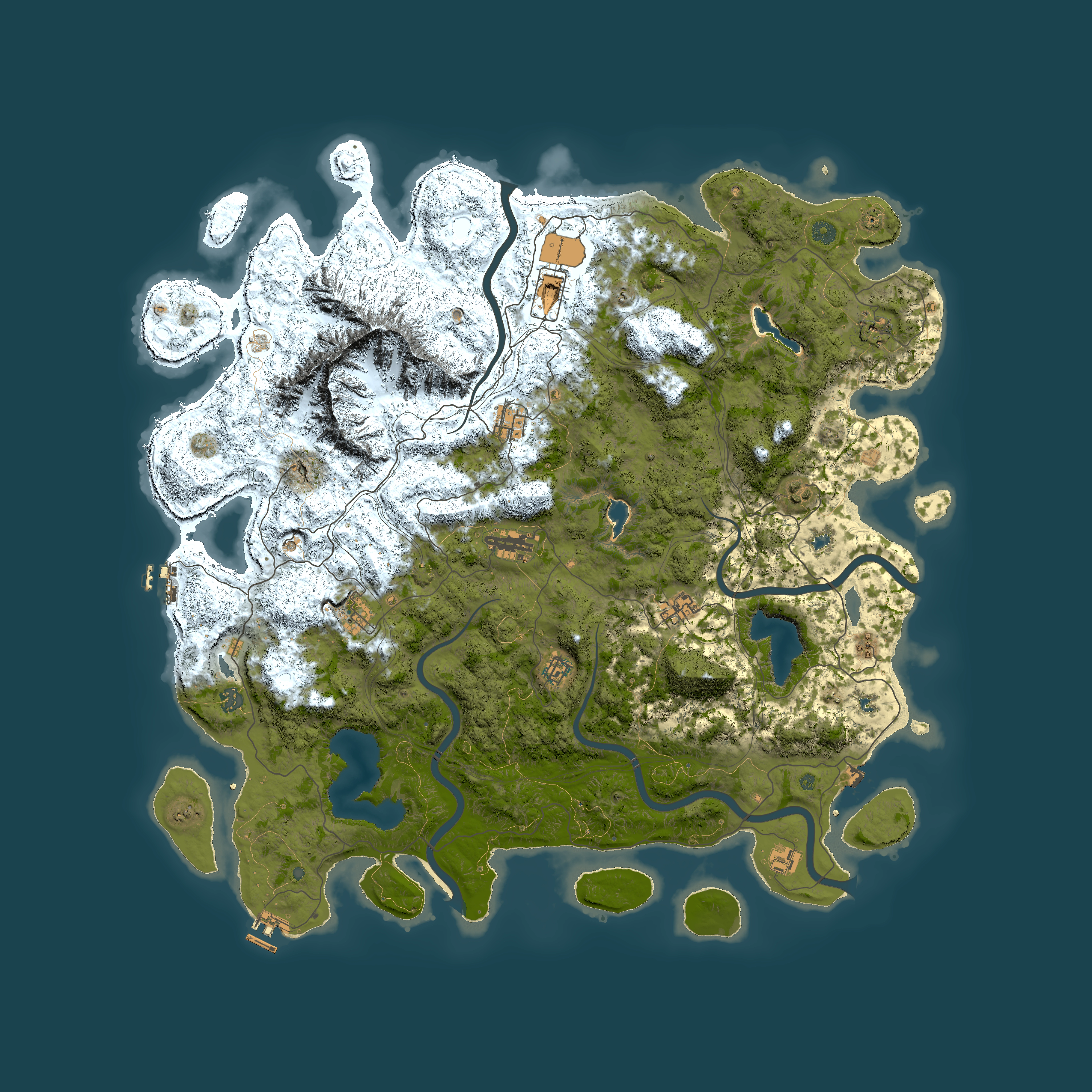 Full top-down render of Rust map seed 312665865, 5350x5350m