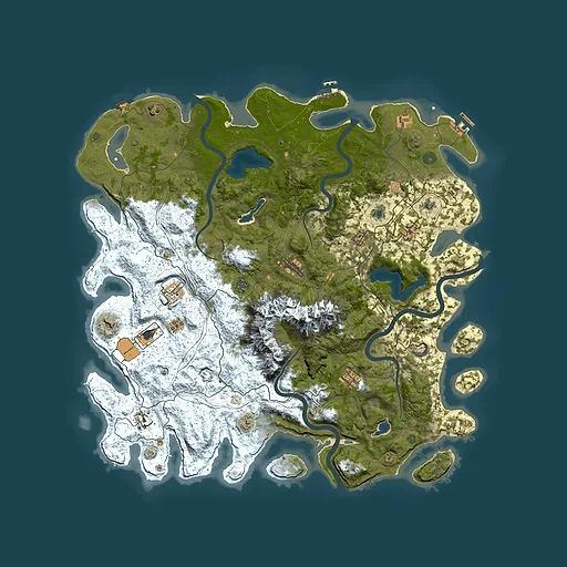 Rust map seed 580434801, 5150x5150m top-down preview