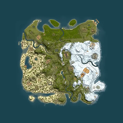 Rust map seed 1854911301, 4200x4200m top-down preview