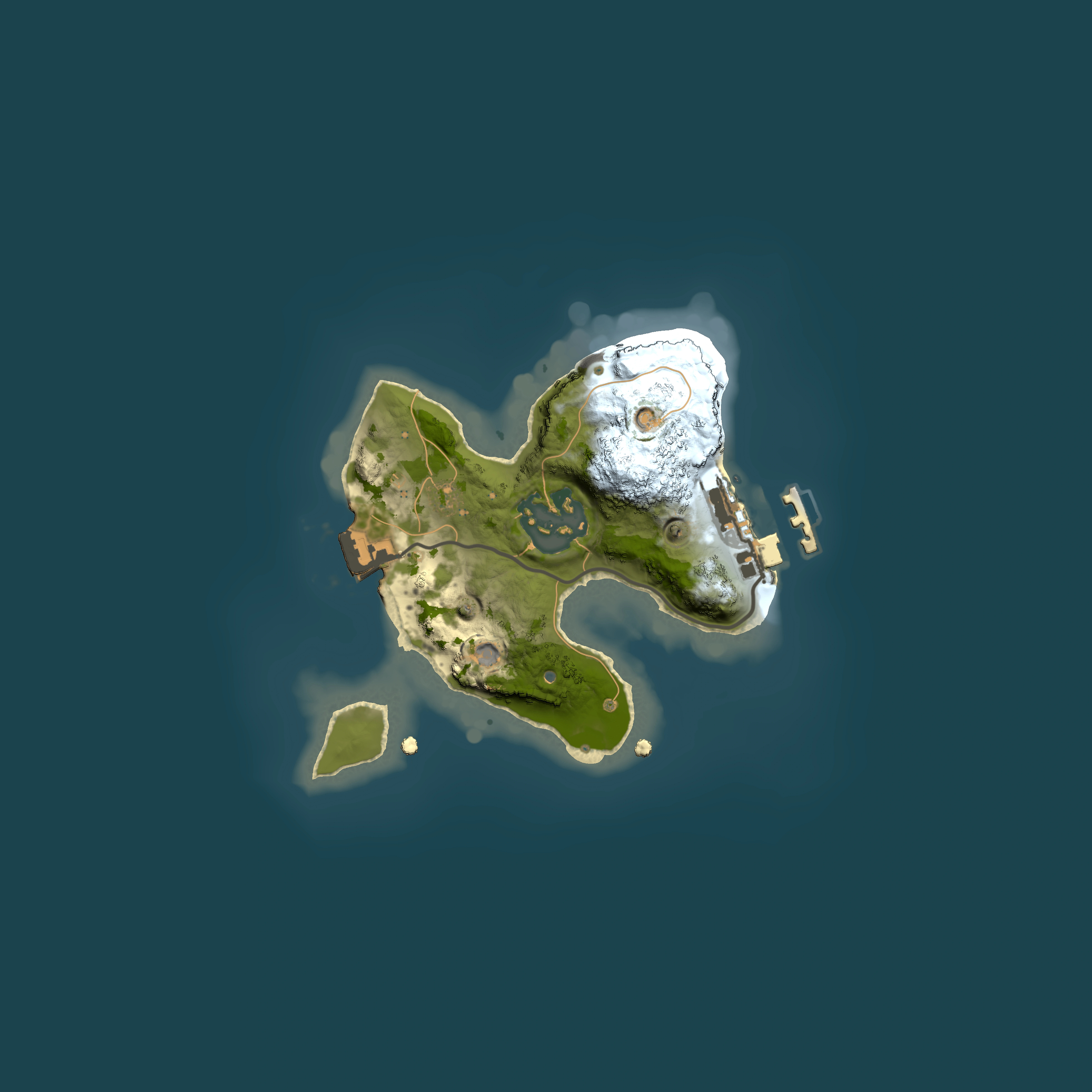 Full top-down render of Rust map seed 553843841, 1600x1600m