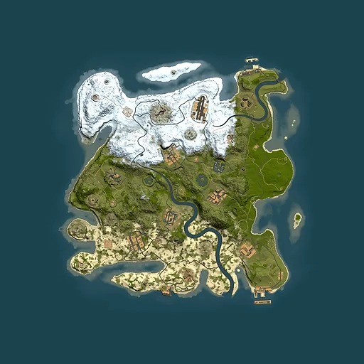 Rust map seed 1092871332, 3400x3400m top-down preview