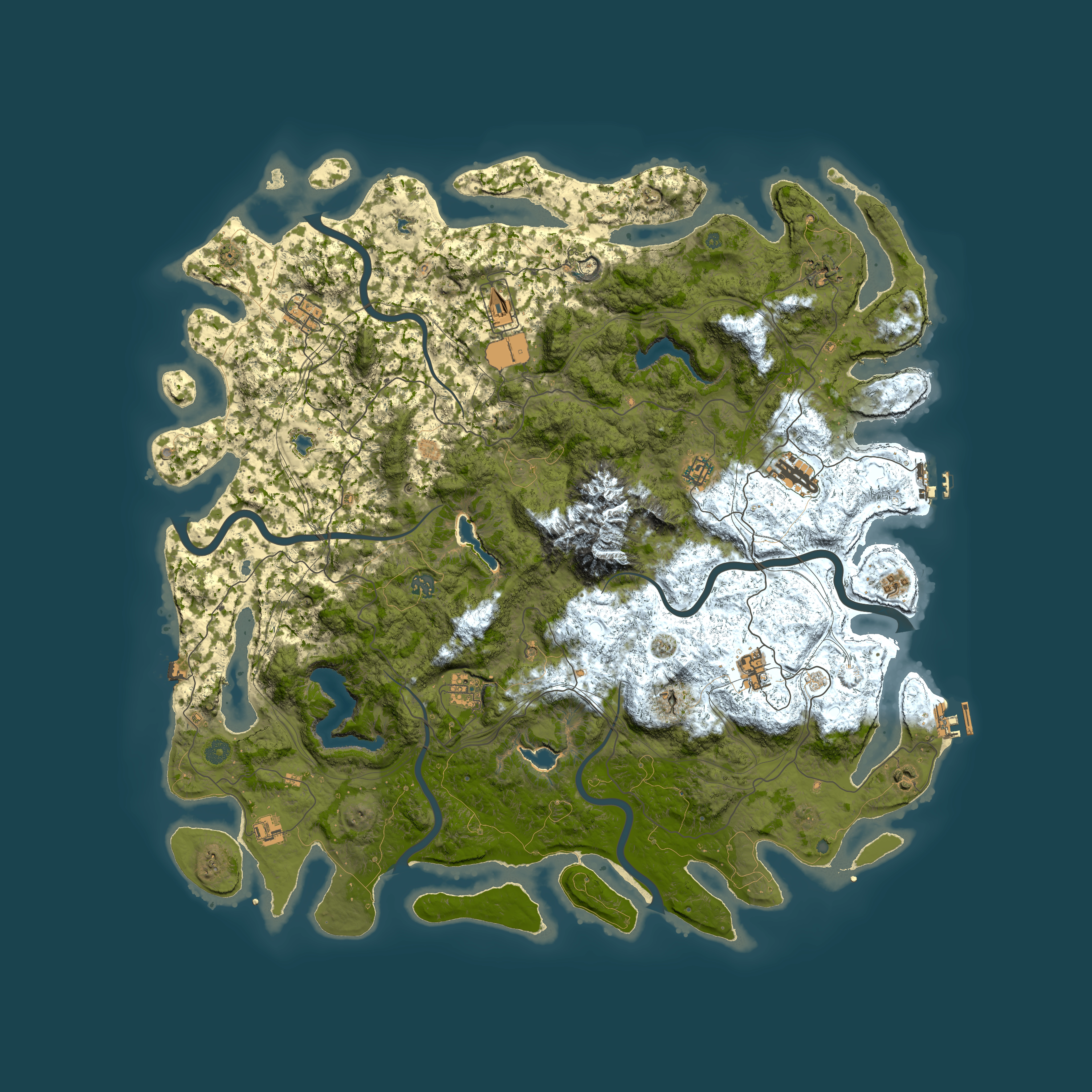 Full top-down render of Rust map seed 1879252745, 5300x5300m