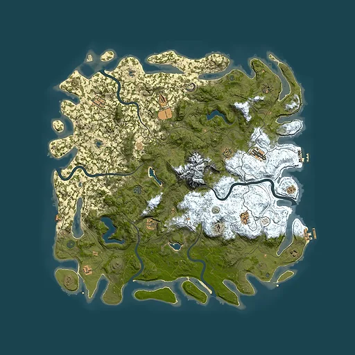 Rust map seed 1879252745, 5300x5300m top-down preview