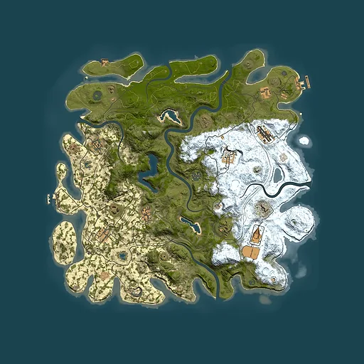 Rust map seed 1634794451, 4500x4500m top-down preview